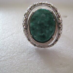 Vintage Sarah Coventry Ladies Reversible Cocktail Ring, Size 6.75